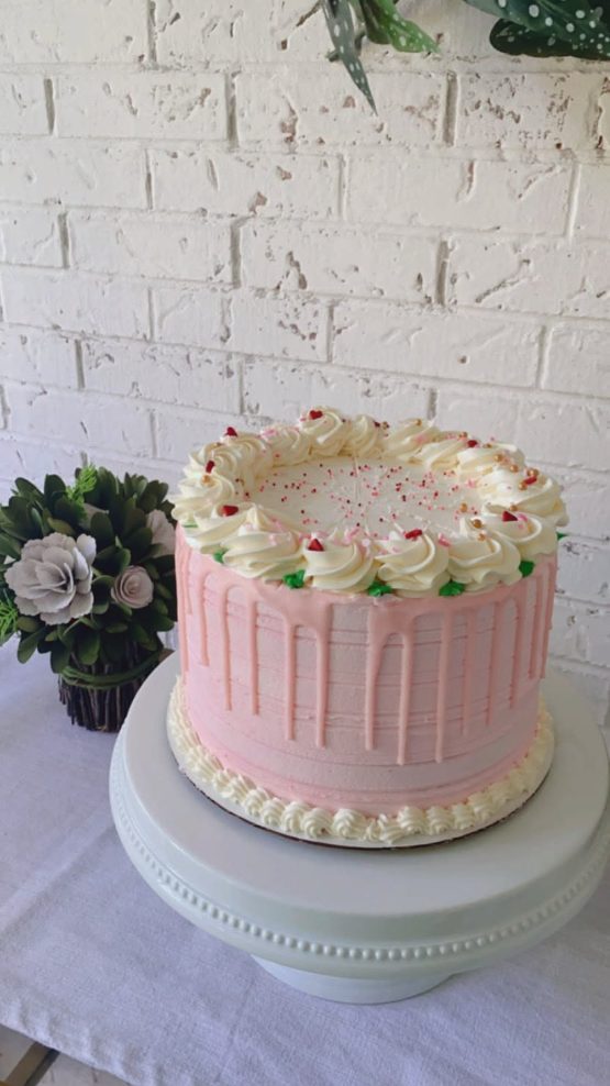 A cake ready for delivery